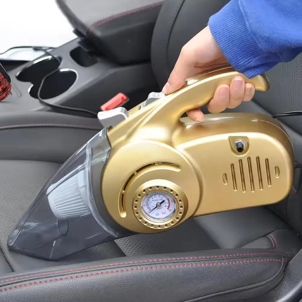 Aspiradora de Carro 4 en 1 Integrada Inalámbrica Portátil con Función de Soplado y Accesorios